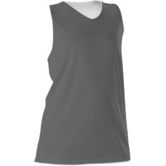 Alleson Athletic – Women’s Reversible Racerback Tank - Alleson_Athletic_506CRW_Charcoal-_White_Front_High