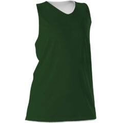 Alleson Athletic – Women’s Reversible Racerback Tank - Alleson_Athletic_506CRW_Forest-_White_Front_High