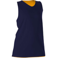 Alleson Athletic – Women’s Reversible Racerback Tank - Alleson_Athletic_506CRW_Navy-_Gold_Front_High