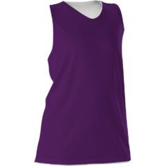 Alleson Athletic – Women’s Reversible Racerback Tank - Alleson_Athletic_506CRW_Purple-_White_Front_High