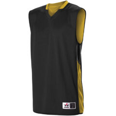 Alleson Athletic Single Ply Reversible Jersey - Alleson_Athletic_589RSP_Black-_Gold_Side_High