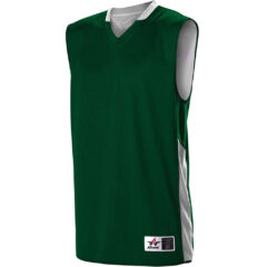 Alleson Athletic Single Ply Reversible Jersey - Alleson_Athletic_589RSP_Forest-_White_Side_High