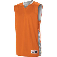 Alleson Athletic Single Ply Reversible Jersey - Alleson_Athletic_589RSP_Orange-_White_Side_High