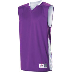 Alleson Athletic Single Ply Reversible Jersey - Alleson_Athletic_589RSP_Purple-_White_Side_High