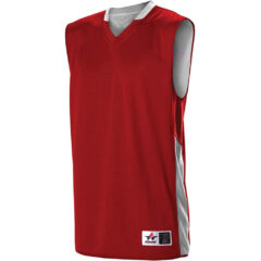 Alleson Athletic – Single Ply Reversible Jersey - Alleson_Athletic_589RSP_Red-_White_Side_High