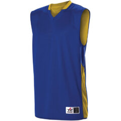 Alleson Athletic Single Ply Reversible Jersey - Alleson_Athletic_589RSP_Royal-_Gold_Side_High