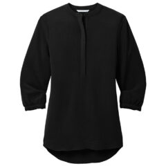 Port Authority® Women’s 3/4-Sleeve Textured Crepe Tunic - PORT AUTHORITY