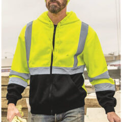 Kishigo Hi-Vis Full Zip Hooded Sweatshirt