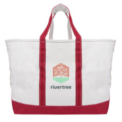 The Madelyn Cotton Canvas Tote Bag - 30052_NATRED_Colorbrite