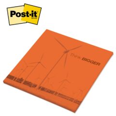 Post-it® Custom Printed Big Pads – 8″ x 8″ - 4notes_big_pads_turbine_neonorange_hr