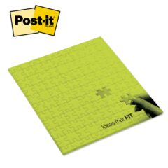 Post-it® Custom Printed Big Pads – 15.75″ x 15.75″ - 6notes_big_pads_puzzle_neongreen_hr