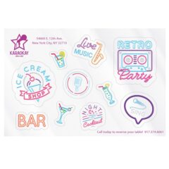 Tech Tattoo™ Frosty Clear Custom Sticker Sheet
