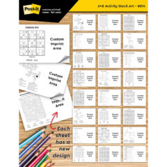 Post-it® Custom Printed Coloring Pads – 6″ x 8″ - Activity Pad Sell Sheet