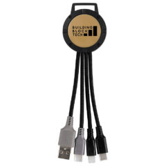Two Tone Dual Input 3-in-1 Charging Cable - CPP_6629_Beige_448536