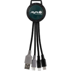 Two Tone Dual Input 3-in-1 Charging Cable - CPP_6629_Forest-Green_448542
