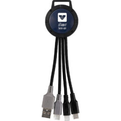 Two Tone Dual Input 3-in-1 Charging Cable - CPP_6629_Navy-Blue_448546