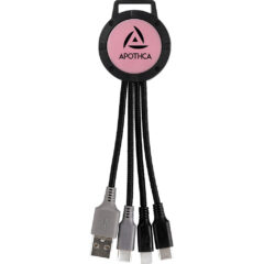 Two Tone Dual Input 3-in-1 Charging Cable - CPP_6629_Pink_448550