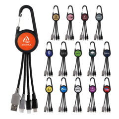 Colorful Dual Input 3-in-1 Carabiner Charging Cable - Colorful Dual Input 3-in-1 Carabiner Charging Cable 8211 Group