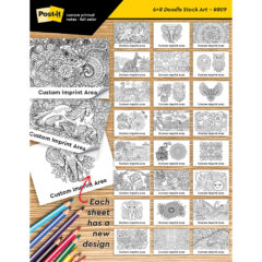 Post-it® Custom Printed Coloring Pads – 6″ x 8″ - Doodle_Sell Sheet