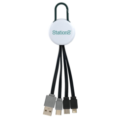 Dual Input 3-in-1 Charging Cable - Dual Input 3-in-1 Charging Cable 8211 Forest Green