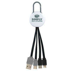 Dual Input 3-in-1 Charging Cable - Dual Input 3-in-1 Charging Cable 8211 Grey