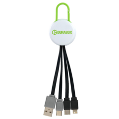 Dual Input 3-in-1 Charging Cable - Dual Input 3-in-1 Charging Cable 8211 Lime Green