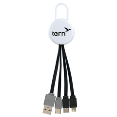 Dual Input 3-in-1 Charging Cable - Dual Input 3-in-1 Charging Cable 8211 White