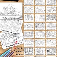 Post-it® Custom Printed Coloring Pads – 6″ x 8″ - Food_Sell-Sheet