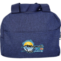 Handy Heathered Lunch Cooler – 8 cans - Handy Heathered Lunch Cooler 8211 8 cans 8211 Blue
