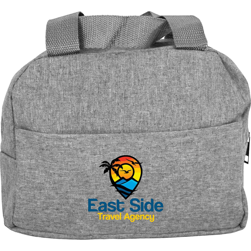 Handy Heathered Lunch Cooler – 8 cans - Handy Heathered Lunch Cooler 8211 8 cans 8211 Grey