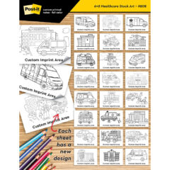 Post-it® Custom Printed Coloring Pads – 6″ x 8″ - Healthcare_Sell Sheet