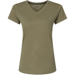 Kastlfel Women’s RecycledSoft™ V-Neck T-Shirt - Kastlfel_2011_Moss_Front_High