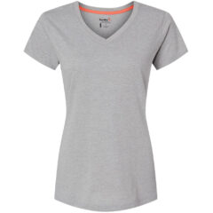 Kastlfel Women’s RecycledSoft™ V-Neck T-Shirt - Kastlfel_2011_Steel_Grey_Front_High