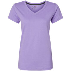 Kastlfel Women’s RecycledSoft™ V-Neck T-Shirt - Kastlfel_2011_Violet_Front_High