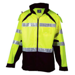 Kishigo Premium Brilliant Series® Rainwear Jacket - Kishigo_RWJ112_Lime_Front_High