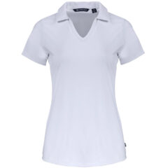 Cutter & Buck Daybreak Eco Recycled Women’s V-neck Polo - LCK00166_WH_MANN_HG