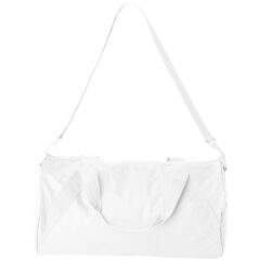 Liberty Bags Recycled Small Duffel Bag – 18″ - Liberty_Bags_8805_White_Front_High