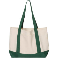 Liberty Bags Leeward Boater Tote - Liberty_Bags_8869_Natural-_Forest_Front_High