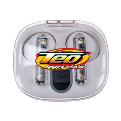 Light-Up Display Bluetooth Earbuds 8211 White