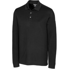 Cutter & Buck Advantage Tri-Blend Pique Men’s Long Sleeve Polo - MCK09322_BL_MANN_HG