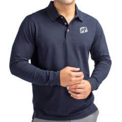 Cutter & Buck Advantage Tri-Blend Pique Men’s Long Sleeve Polo - MCK09322_LYN_PRO_HG