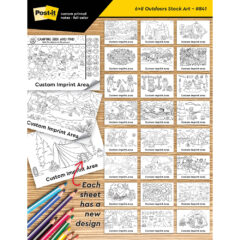 Post-it® Custom Printed Coloring Pads – 6″ x 8″ - Outdoors_Sell Sheet