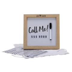 Magnetic Letter White Board with Wood Frame - main1