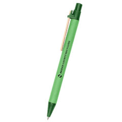Eco-Inspired Pen with Color Barrel - 11992_GRN_Silkscreen