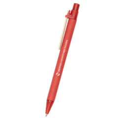 Eco-Inspired Pen with Color Barrel - 11992_RED_Silkscreen