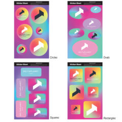 Sticker Sheet with Stock Shapes - 11.5" x 7"