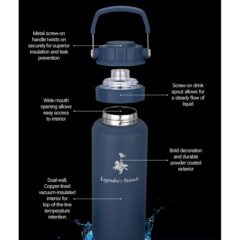 Urban Peak® Dual Top Water Bottle – 40 oz - A14191 8211 features