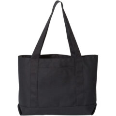 Liberty Bags Pigment-Dyed Premium Canvas Tote - Liberty_Bags_8870_Washed_Black_Front_High