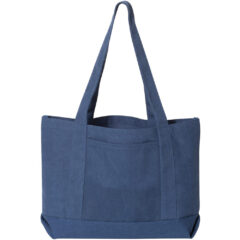 Liberty Bags Pigment-Dyed Premium Canvas Tote - Liberty_Bags_8870_Washed_Navy_Front_High