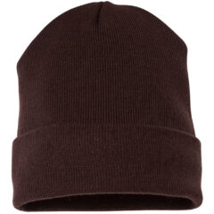 YP Classics Cuffed Beanie - YP_Classics_1501KC_Brown_Front_High